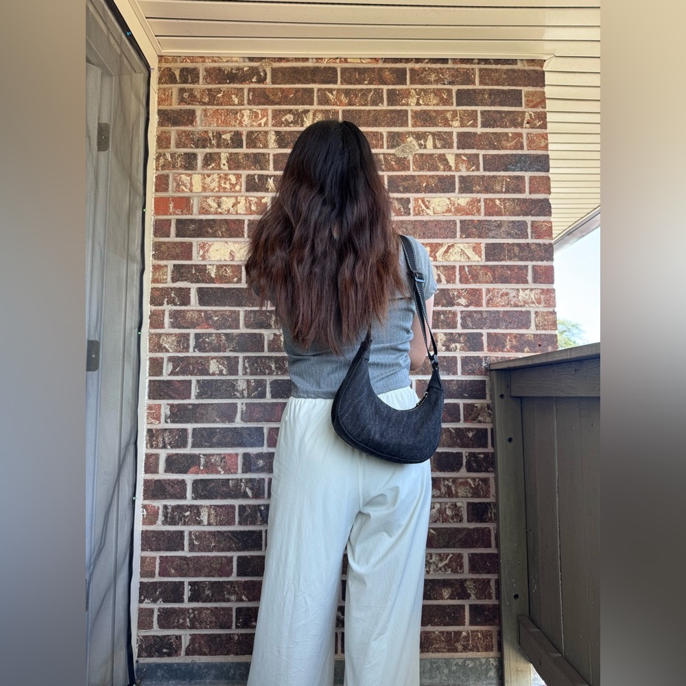 Handmade Denim Canvas  Mini Crescent/Dumpling/Banana Bags Crossbody Hobo